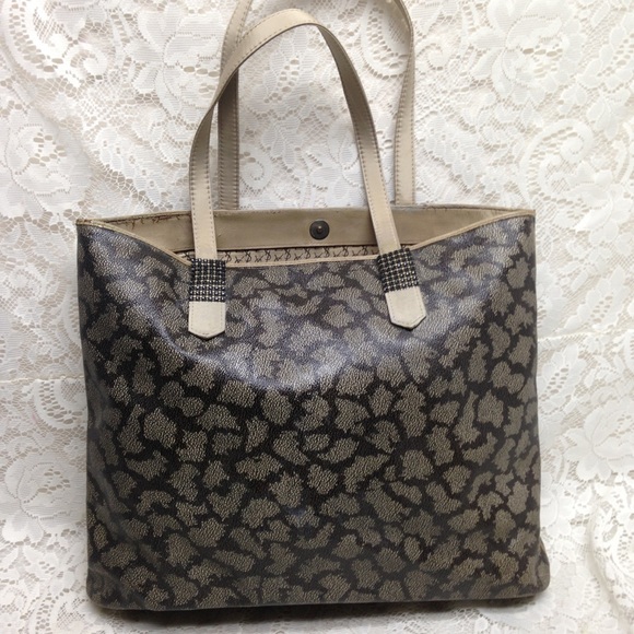 (SOLD) Yves Saint Laurent Large Coated Canvas Tote - Picture 8 of 16
